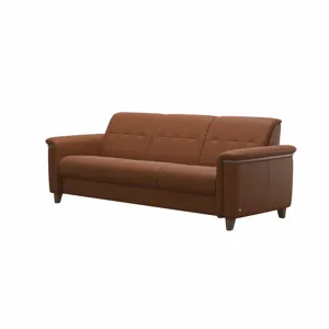 Flora Wood 3 Seater - Paloma New Cognac w/Walnut