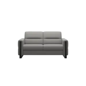 Fiona Steel 2 Seater - Paloma Silver Grey w/Matte Black