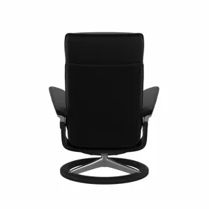 Admiral (L) Signature Chair with Footstool - Paloma Black w/Black