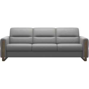 Fiona Wood 3 Seater - Paloma Silver Grey w/Smoked Oak