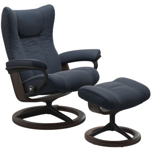 Wing (S) Signature Base Recliner with Ottoman