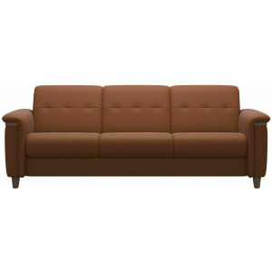 Flora Wood 3 Seater - Paloma New Cognac w/Walnut
