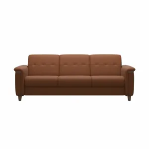 Flora Wood 3 Seater - Paloma New Cognac w/Walnut