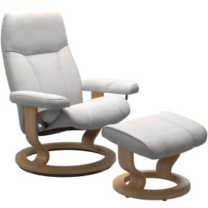 Consul (L) Classic Base Recliner with Ottoman