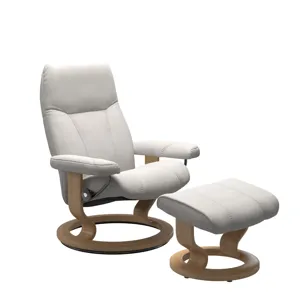 Consul (L) Classic Base Recliner with Ottoman