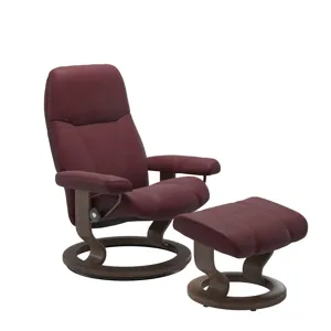 Consul (M) Classic Base Recliner with Ottoman