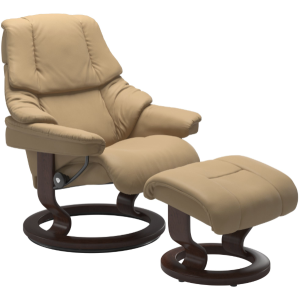 Reno Large Classic Chair w/Footstool