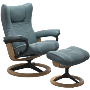 Wing (S) Signature Base Recliner with Ottoman
