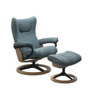 Wing (S) Signature Base Recliner with Ottoman