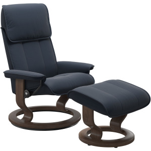 Admiral (L) Classic Chair with Footstool
