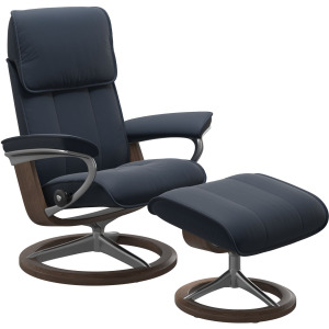 Admiral (M) Signature Base Recliner with Ottoman