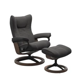 Wing (S) Signature Base Recliner with Ottoman