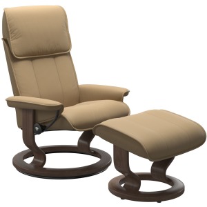 Admiral (M) Classic Chair with Footstool
