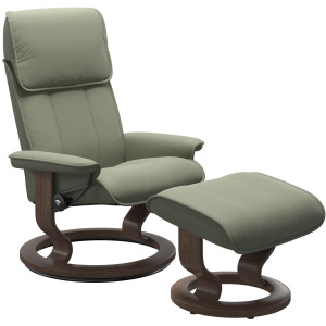 Admiral (L) Classic Chair with Footstool