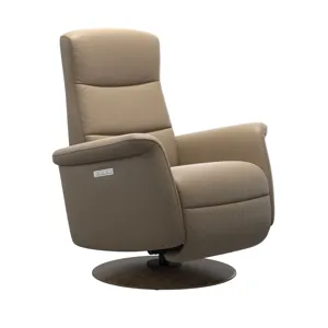 Mike (M) Power Recliner with Moon Wood Base