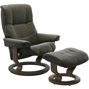 Mayfair (L) Classic Base Recliner with Ottoman