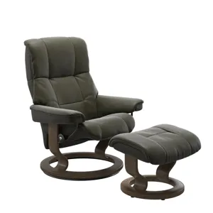 Mayfair (L) Classic Base Recliner with Ottoman