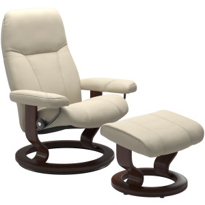 Consul (S) Classic Base Recliner with Ottoman