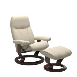 Consul (S) Classic Base Recliner with Ottoman