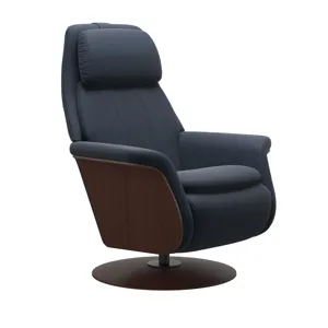 Sam Power Wood Disc Base Recliner