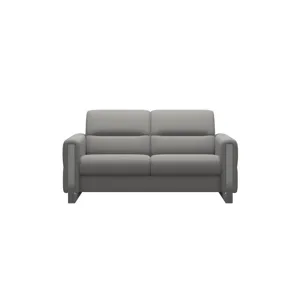 Fiona Steel 2 Seater - Paloma Silver Grey w/Polished