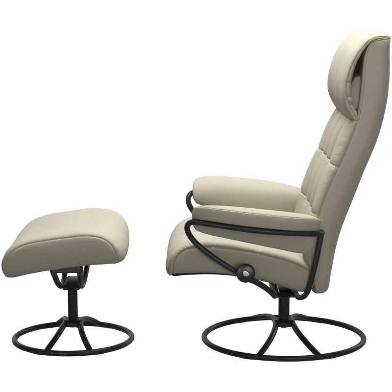 London Original High Back Chair with Ottoman 13403650941545 by