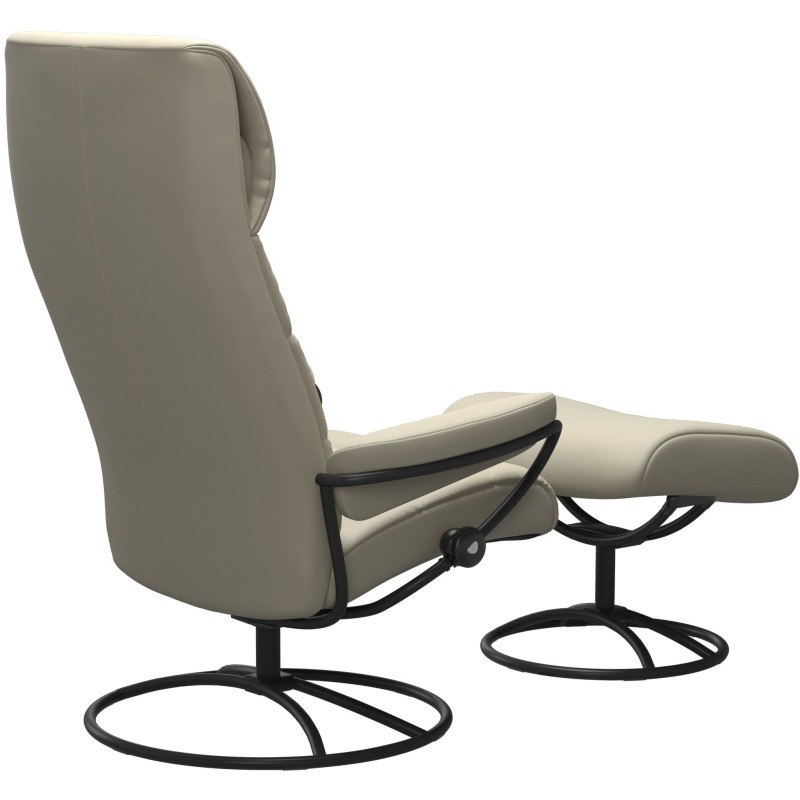 London Original High Back Chair with Ottoman 13403650941545 by Stressless at TownHouse Galleries