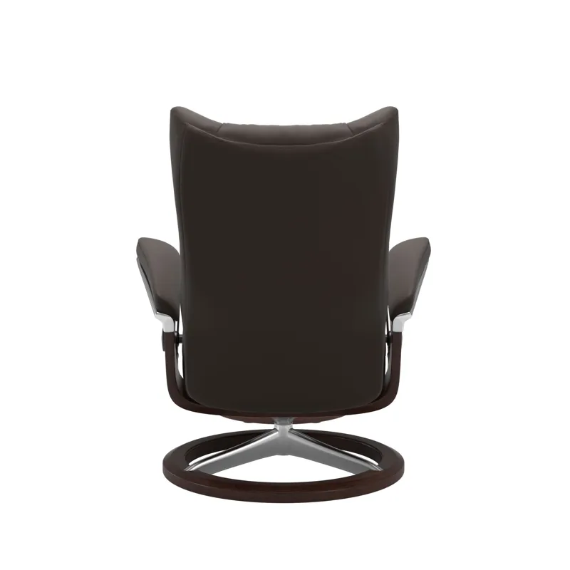 Wing (L) Signature Base Recliner with Ottoman