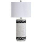 Cinder Ford Lattice Banded Open Work Table Lamp