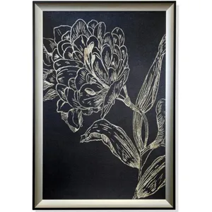 Golden Flower Folklore II Framed Print
