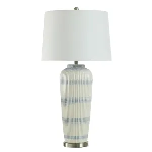 Pristine Blue Ceramic Table Lamp
