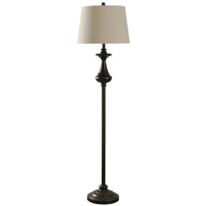 Traditional Bronze Metal Floor Lamp