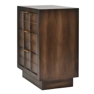 Walnut 3 Drawer Wooden Table
