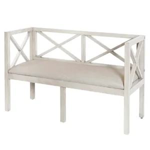 Ocean Wave Wooden Bench