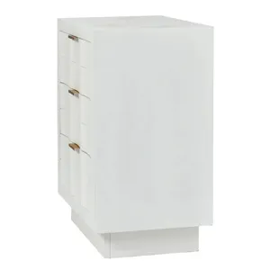 White 3 Drawer Wooden Table