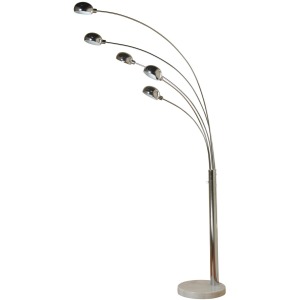 Lyon Chrome Contemporary Arch Floor Lamp