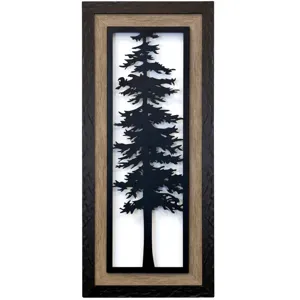 Cypress II Framed Lazer Cut Metal Panel
