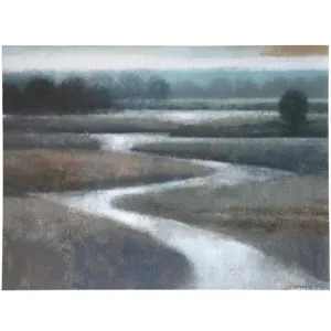 Meandering Spring Framed Canvas