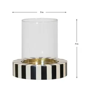 7In Stripped Candle Holder