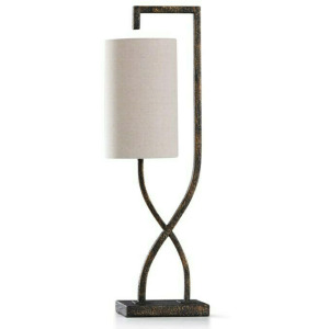 Braun Stone Table Lamp