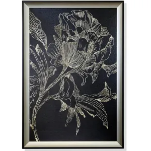 Golden FLower Folklore I Framed Print