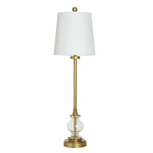 GOLD GLASS SEEDED LAMP**