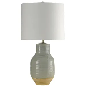 Prova Gray Dipped Ceramic Table Lamp