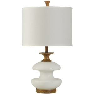 Chevelle White Glass Table Lamp