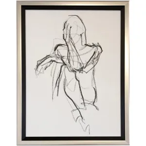 Contemplate I Textured Framed Print