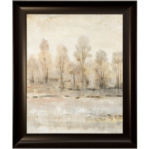 Peaceful Forest I Framed Textured Landscape Print