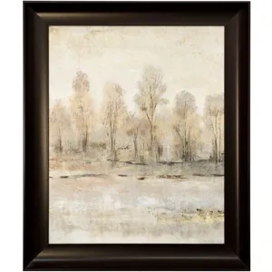 Peaceful Forest I Framed Textured Landscape Print