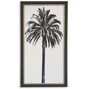 Palm Tree Blue III Framed Printed