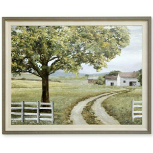 Sheltered Road Textured Framed Print