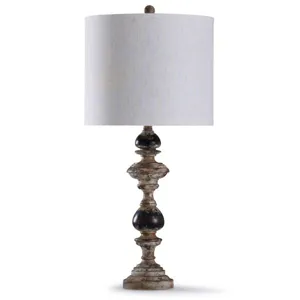 Bishop Cream Weathered Finish Table Lamp